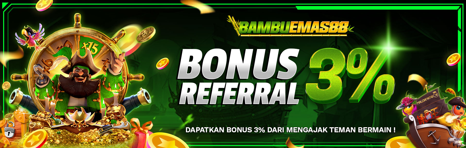 BONUS REFERRAL 3%